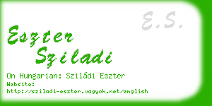 eszter sziladi business card